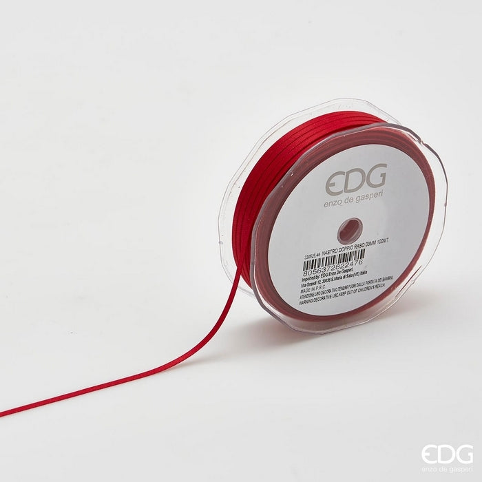 Nastro in doppio raso per decorazione da 3mm - 100 metri - EDG - 34277522309336