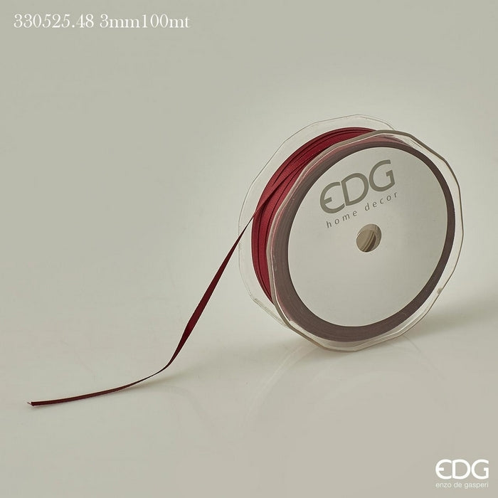 Nastro in doppio raso per decorazione da 3mm - 100 metri - EDG - 34277522571480