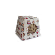 Cuccia per cani e gatti in tessuto con gufi - Igloo