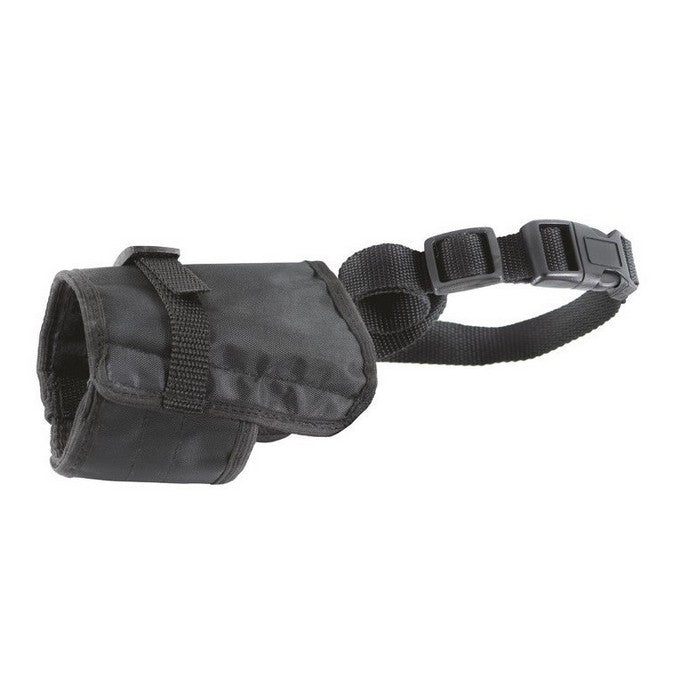 Museruola per cani regolabile in nylon nero - RECORD - 64428768919930