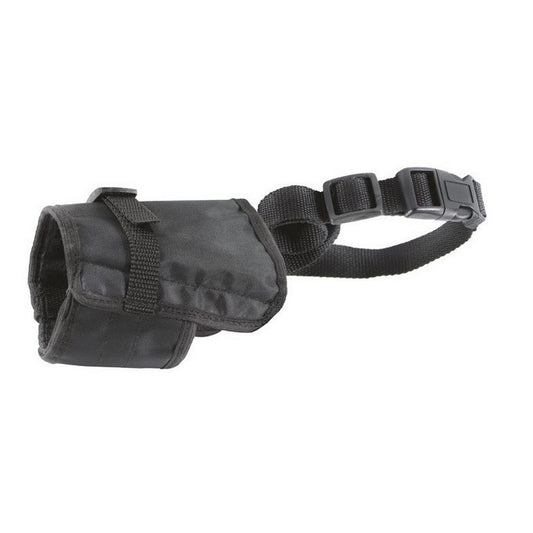 Museruola per cani regolabile in nylon nero - RECORD - 64428768919930