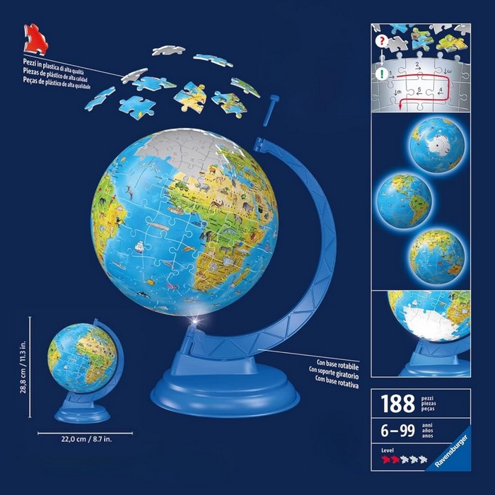 Globo Puzzle 3D