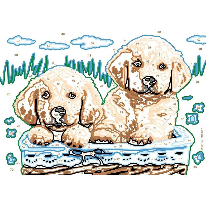 Creart kit pittura per bambini Cani Retriever