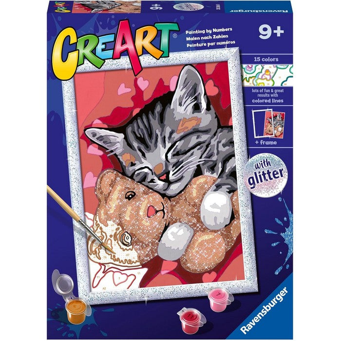Creart kit pittura per bambini Gattino E Il Suo Orsetto