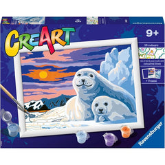 Creart kit pittura per bambini Foche Sul Ghiaccio