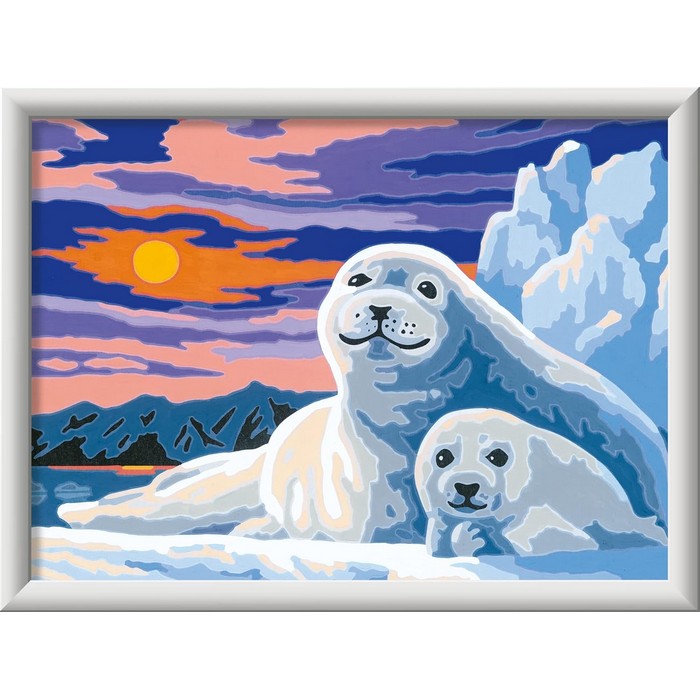 Creart kit pittura per bambini Foche Sul Ghiaccio