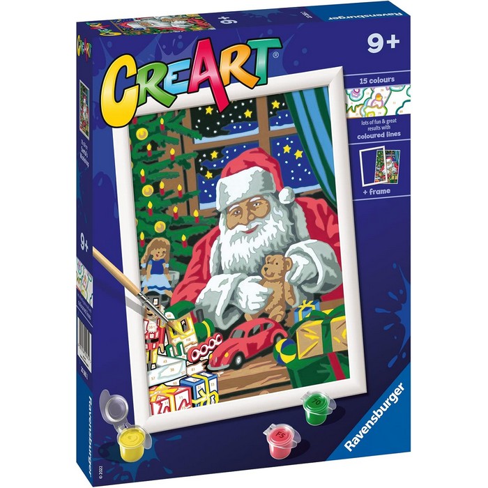 Creart kit pittura per bambini Babbo Natale