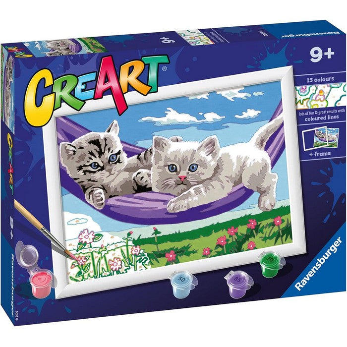 Creart kit pittura per bambini Gattini Sull'amaca