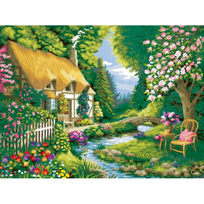 Creart kit pittura Cottage Al Fiume