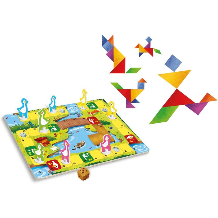 Il nuovo Gioco dell'Oca e Tengram 2 in 1