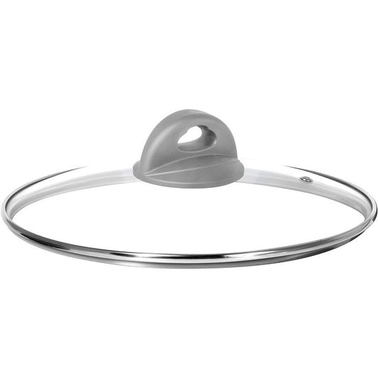 Coperchio in vetro con bordo in acciaio - Titanium - BIALETTI - 