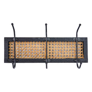 Attaccapanni in legno e rattan - Cloth
