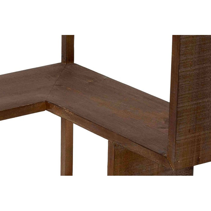Mensola doppia angolare in legno - NOVITA' HOME - 34279109099736