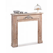 Consolle in legno caminetto