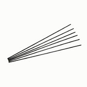 Set 6 bastoncini neri in fibra per diffusore di essenza 40 cm