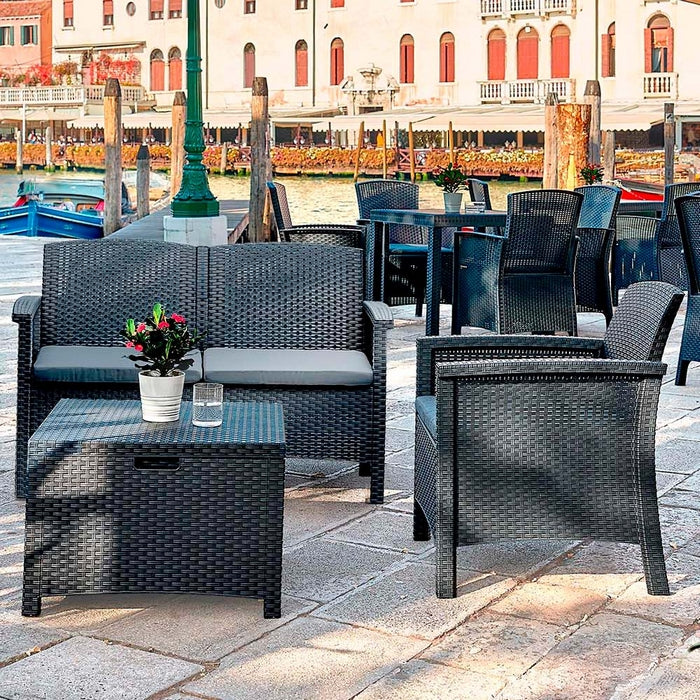 Set salotto da giardino 4 posti con tavolino - Venezia