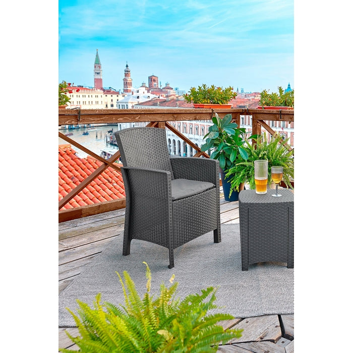 Set salotto da giardino 2 posti con tavolino - Lido Terrace