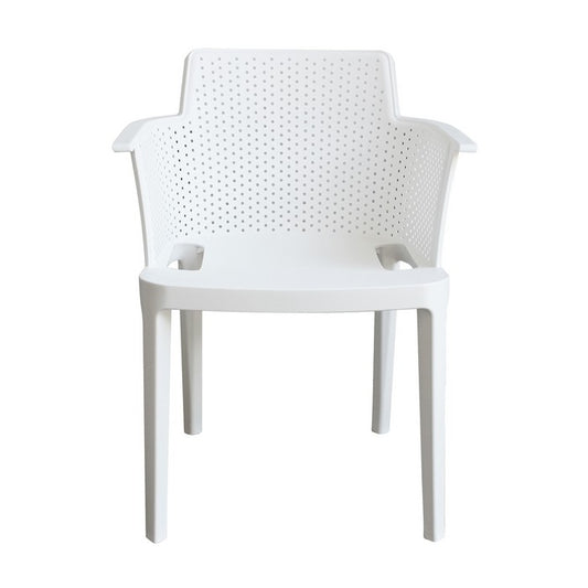Set 4 sedie in polipropilene impilabili da giardino - Cathy - BEST - 63900228387194