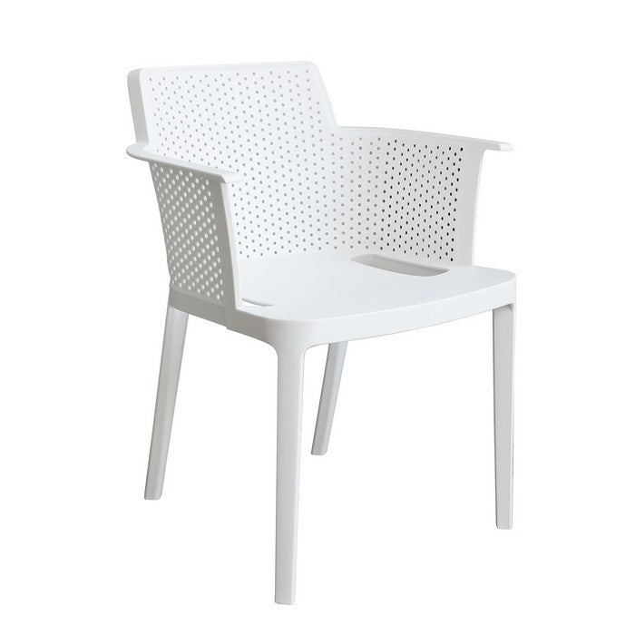 Set 4 sedie in polipropilene impilabili da giardino - Cathy - BEST - 63900227371386