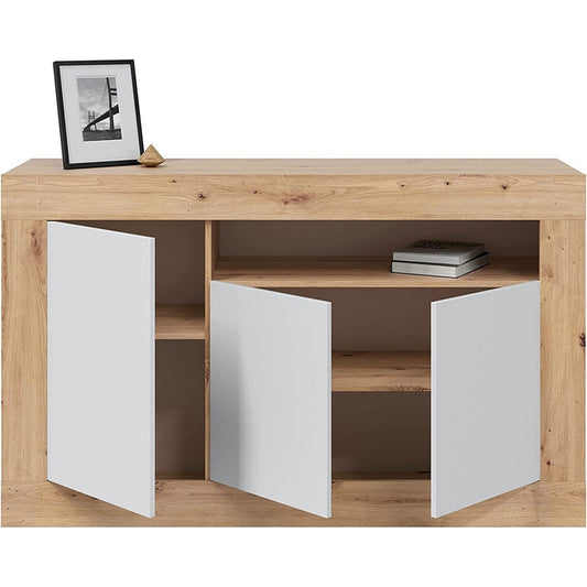 Credenza da soggiorno con 3 ante e vano - FORES - 34266600308952