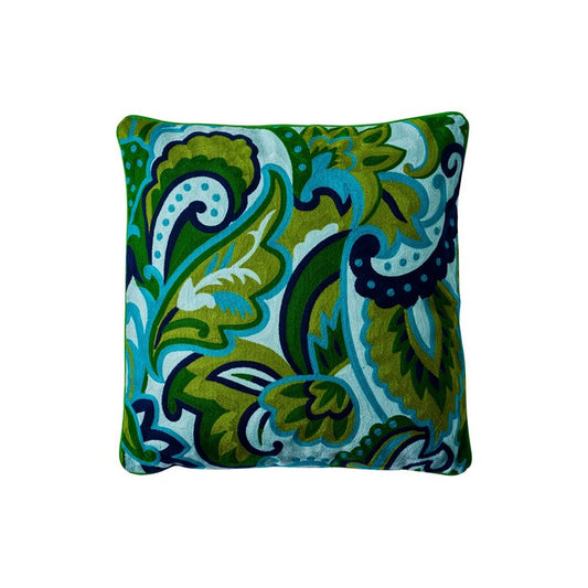 Cuscino foliage dark green - Embroidery - NOVITA' HOME - 34357534163160