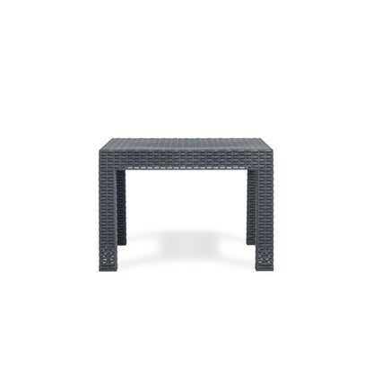 Salotto da giardino effetto rattan 4 posti con cuscini - Matilde