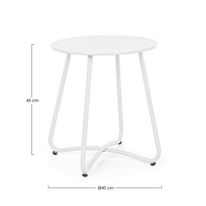 Tavolino da giardino 40 cm in metallo - Wissant