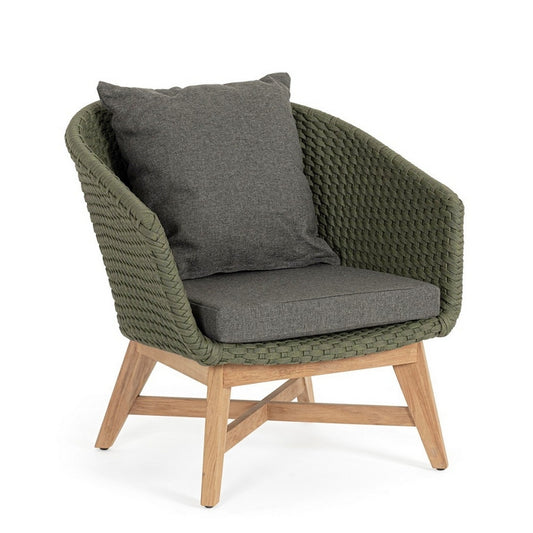 Poltrona da giardino in legno e tessuto - Coachella - BIZZOTTO - 34272077349080