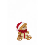 Candela decorativa orsetto natalizio