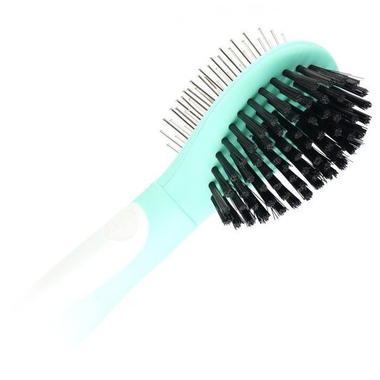 Spazzola doppia con setole e punte in acciaio al carbonio per animali - Hairmony - RECORD - 64428785500538