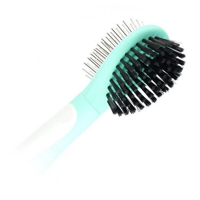 Spazzola doppia con setole e punte in acciaio al carbonio per animali - Hairmony - RECORD - 64428793987450