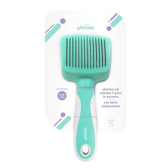 Cardatore per animali autopulente con punte in acciaio inox - Hairmony - RECORD - 64428797886842