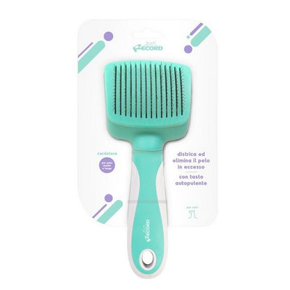 Cardatore per animali autopulente con punte in acciaio inox - Hairmony