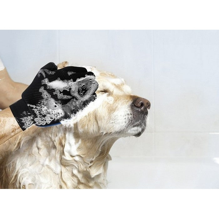 Guanto spazzola con palmo in silicone per cani - Soft touch