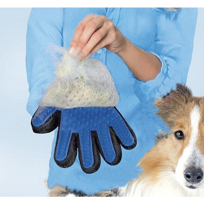 Guanto spazzola con palmo in silicone per cani - Soft touch