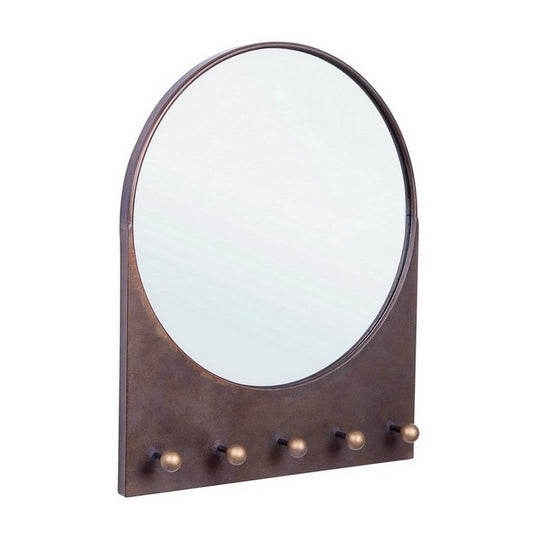 Specchio da parete tondo con 5 ganci - Contours - BIZZOTTO - 34267107295448