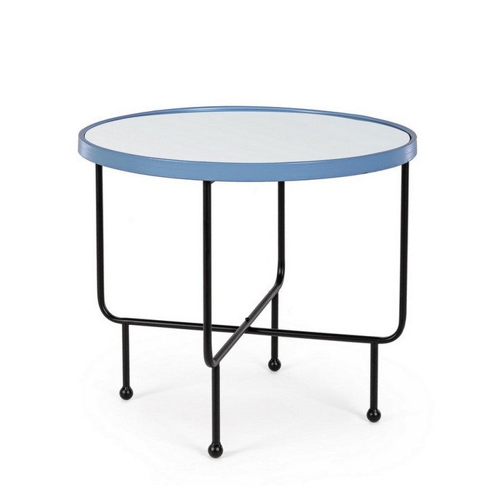 Tavolino minimal in metallo con piano a specchio - Painter - BIZZOTTO - 34269338108120