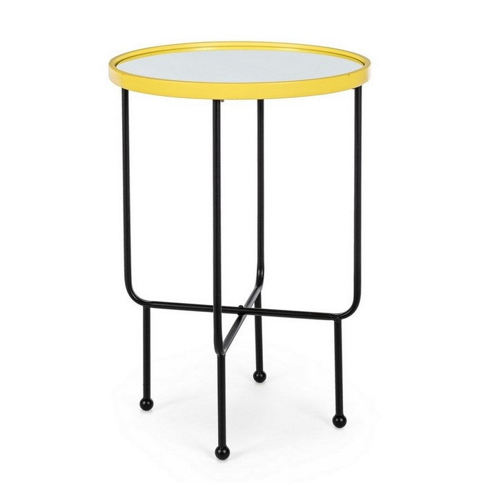 Tavolino minimal in metallo con piano a specchio - Painter - BIZZOTTO - 34267118469336