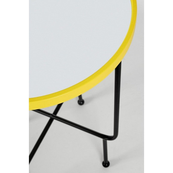 Tavolino minimal in metallo con piano a specchio - Painter - BIZZOTTO - 34269341417688