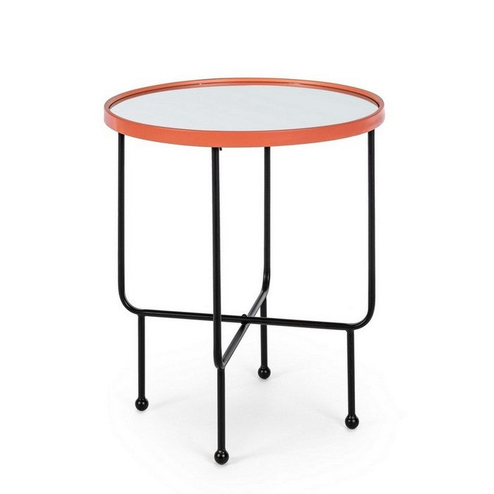 Tavolino minimal in metallo con piano a specchio - Painter - BIZZOTTO - 34267121516760