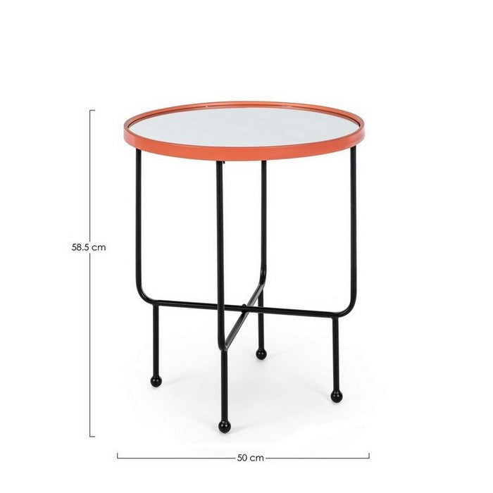Tavolino minimal in metallo con piano a specchio - Painter - BIZZOTTO - 34269342695640