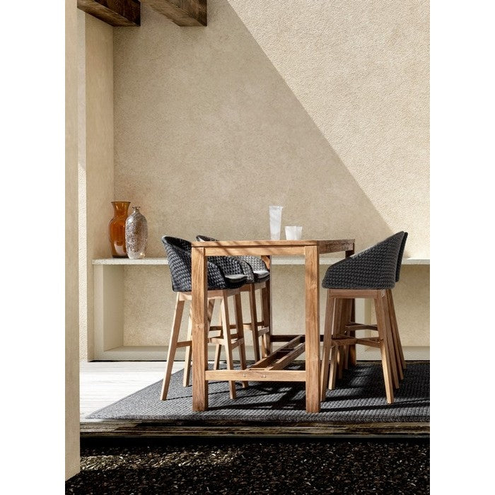 Tavolo alto da bar in legno teak - Maricruz - BIZZOTTO - 34269352526040