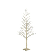 Albero di Natale con struttura champagne e LED bianco caldo - Glad