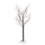 Albero di Natale con struttura marrone innevata 120 cm - Timber