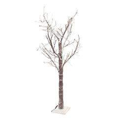 Albero di Natale con struttura marrone innevata 120 cm - Timber