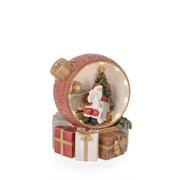 Decorazione natalizia babbo Natale in sfera di Natale con LED - Baldwin