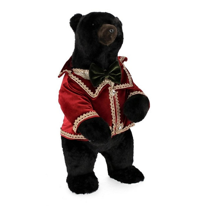 Decorazione natalizia orso bruno con vestiti rossi - Tayler