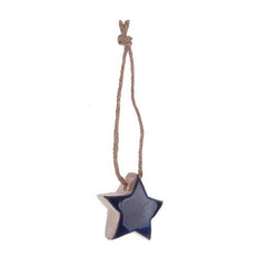 Pendaglio natalizio a forma di stella blu - Haley