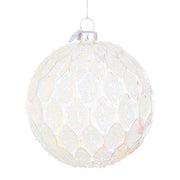 Palla di natale in vetro bianco - Reflex