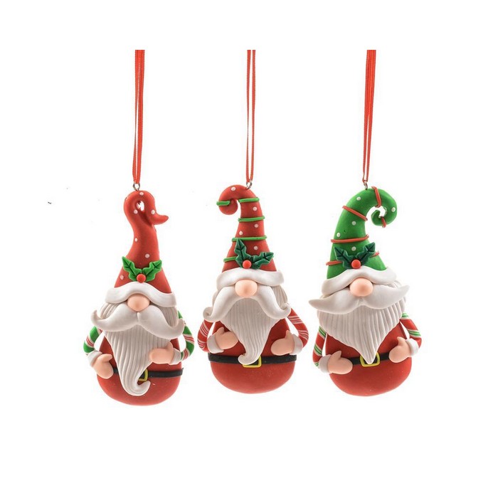Decorazione gnomo pendente natalizia